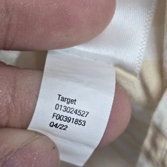 Universal Thread Striped Popover Top M Yellow Cotton Coastal Nautical Summer - Picture 6 of 6